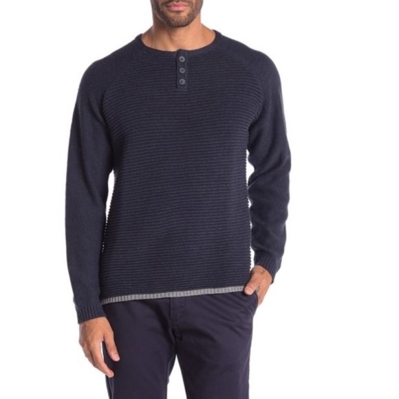 Weatherproof Ottoman Stitch Henley - Picture 1 of 6